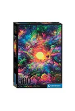 CLEMENTONI Clementoni Legpuzzel Psyschedelic Jungle Sunrise Colorboom, 500st.