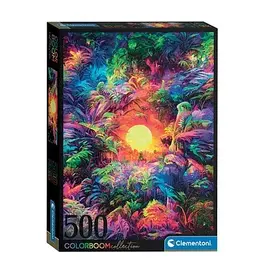 CLEMENTONI Clementoni Legpuzzel Psyschedelic Jungle Sunrise Colorboom, 500st.