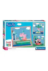 CLEMENTONI Clementoni Legpuzzel Super Color Vierkant Peppa Pig, 3x48st.