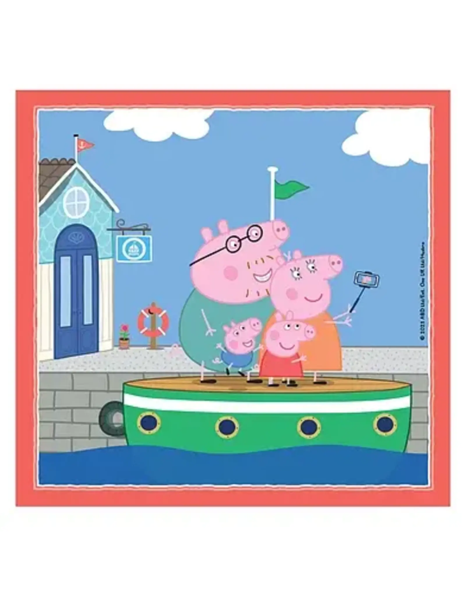 CLEMENTONI Clementoni Legpuzzel Super Color Vierkant Peppa Pig, 3x48st.