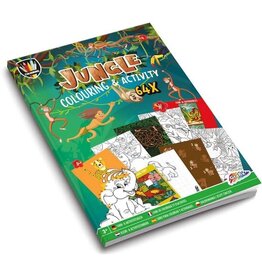 Moxy Grafix kleur- en activiteitenboek - Jungle - A4 - 64 pagina's
