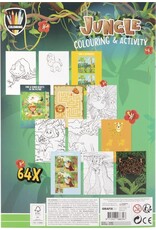 Moxy Grafix kleur- en activiteitenboek - Jungle - A4 - 64 pagina's