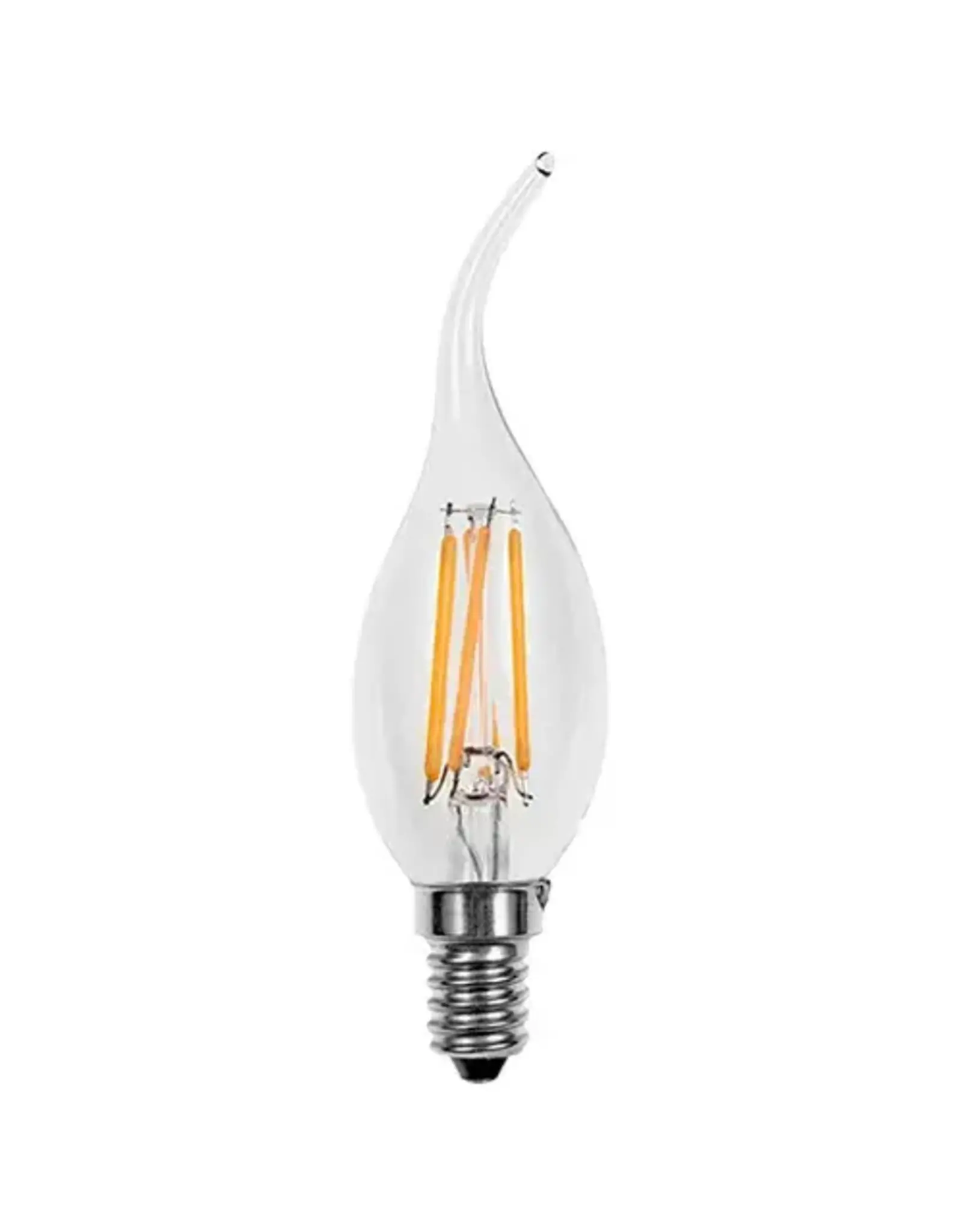 Glow LED Filament tipkaars |  4-40W E14 CA35 2700K 470lm ND