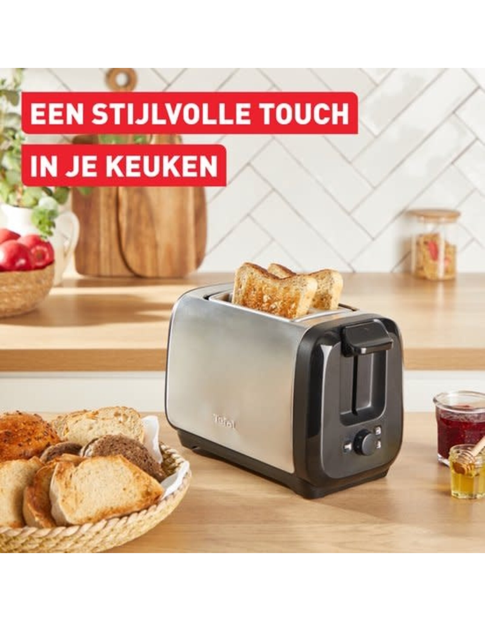 TEFAL Tefal Subito RVS TT5S1D RVS Broodrooster