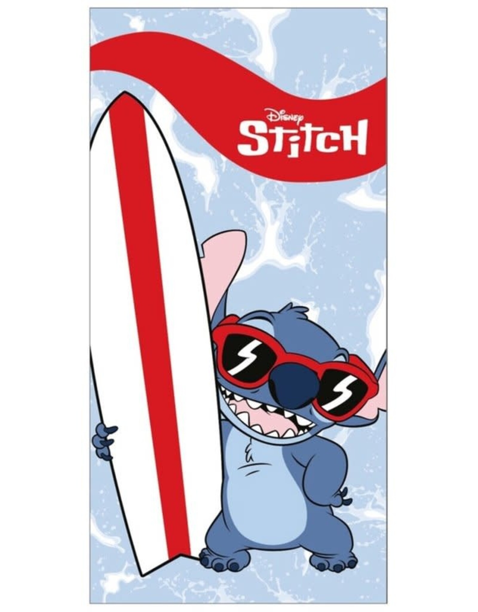 DISNEY Stitch strandlaken surf 70 x 140 cm