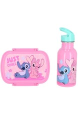DISNEY Lilo & Stitch Lunchset; Lunchbox en Drinkfles