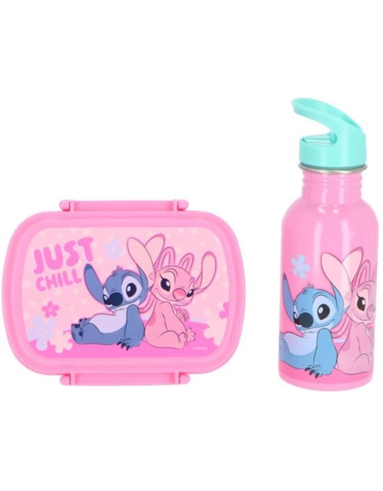 DISNEY Lilo & Stitch Lunchset; Lunchbox en Drinkfles