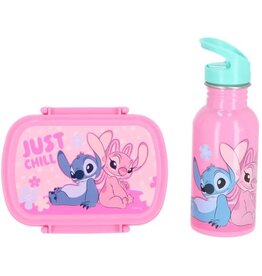 DISNEY Lilo & Stitch Lunchset; Lunchbox en Drinkfles