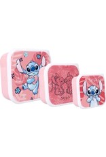Vadobag Vadobag Lilo & Stitch Snackbox en Fruitdoos Roze - 3in1