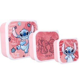 Vadobag Vadobag Lilo & Stitch Snackbox en Fruitdoos Roze - 3in1