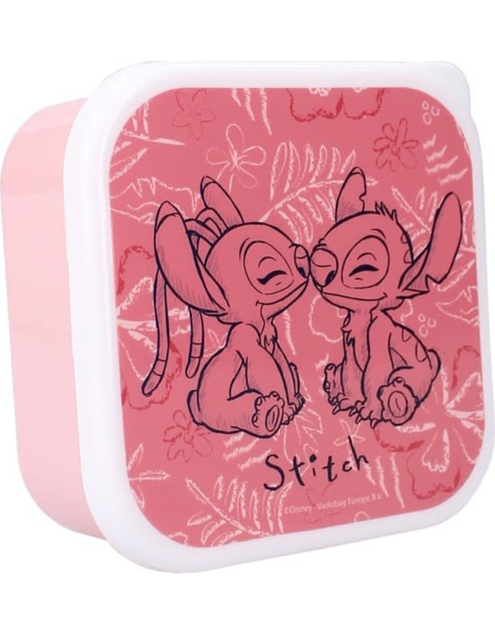 Vadobag Vadobag Lilo & Stitch Snackbox en Fruitdoos Roze - 3in1