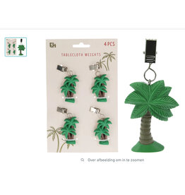 Tafelkleedgewichten Palmboom 4 stuks