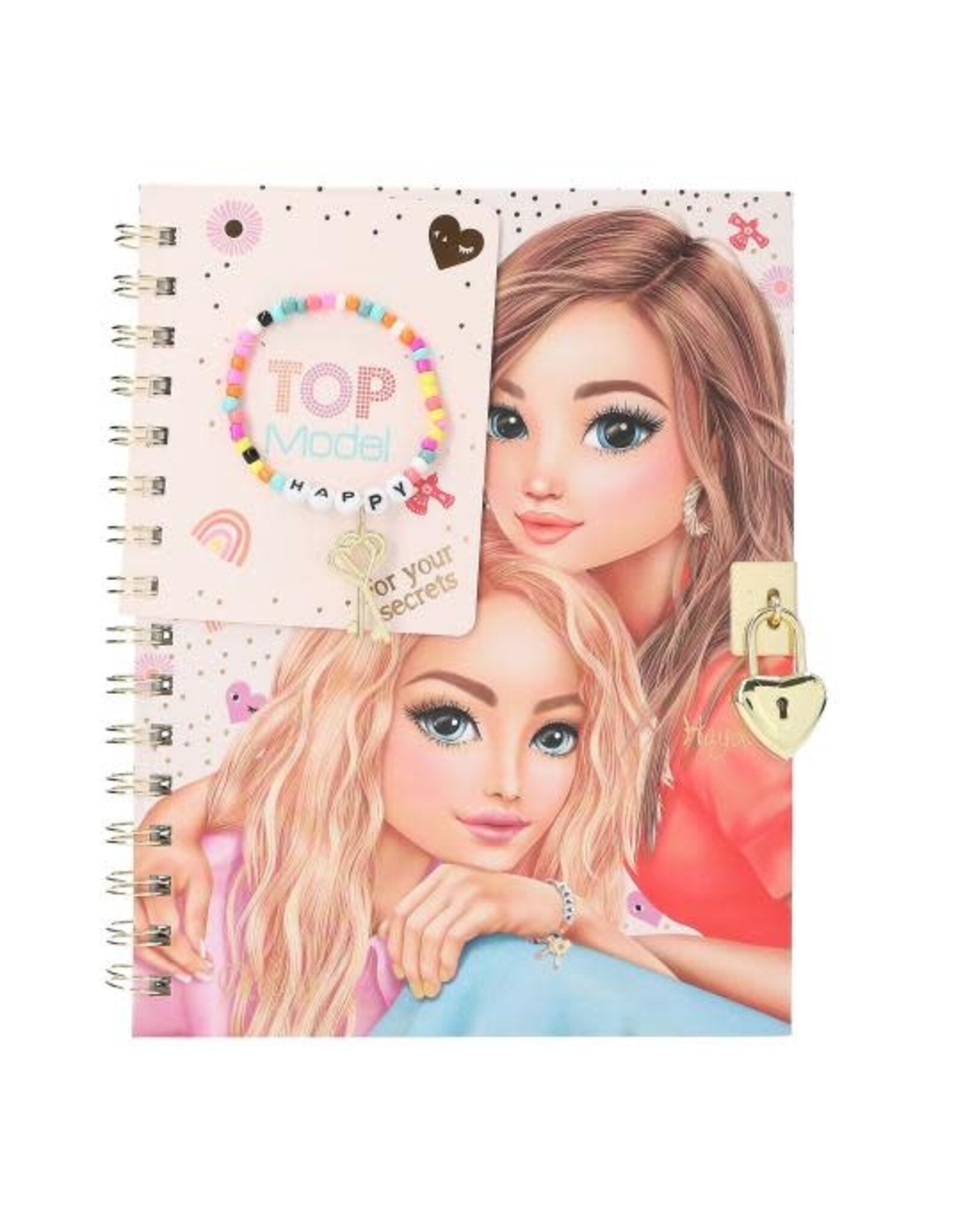 Depesche TOPModel dagboek met slot en armband