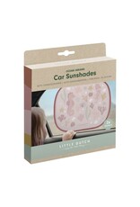 LITTLE DUTCH Little Dutch zonneschermpjes ocean dreams pink - autozonnescherm - roze met zeedieren - set van 2 stuks