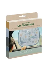 LITTEL DUTCH Little Dutch zonneschermpjes ocean dreams blue - autozonnescherm - blauw met zeedieren - set van 2 stuks