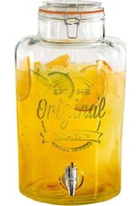 EXCELLENT HOUSEWARE Drankdispenser / Limonadekan XL - Glas - 8L
