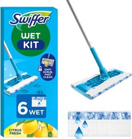 SWIFFER Swiffer Vloerreiniger Startset Met 1 Vloerwisser & 6 Vochtige Vloerdoekjes