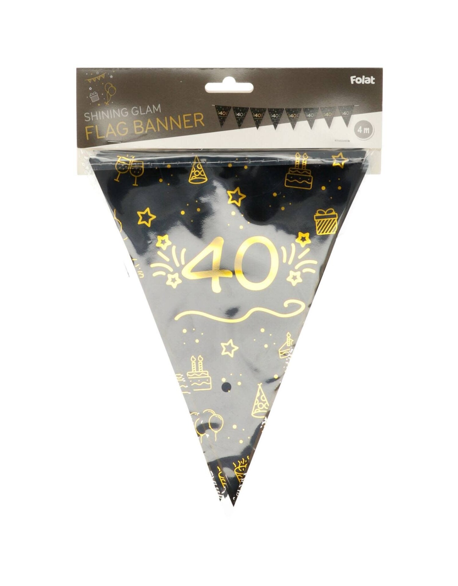 FOLAT Vlaggenlijn 40 jaar |  Shining Glam | 4 meter
