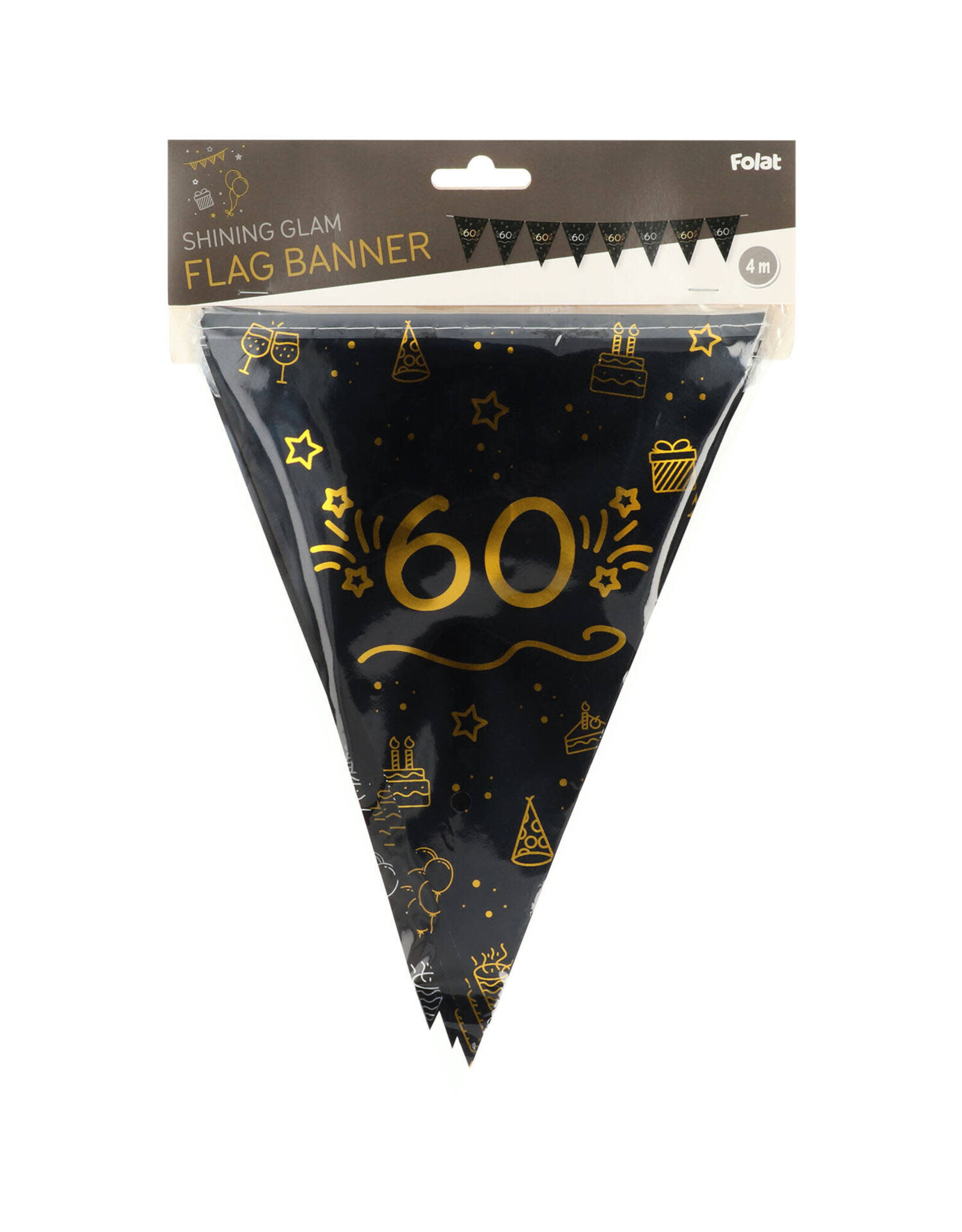 FOLAT Vlaggenlijn  60 jaar | Shining Glam | 4 meter