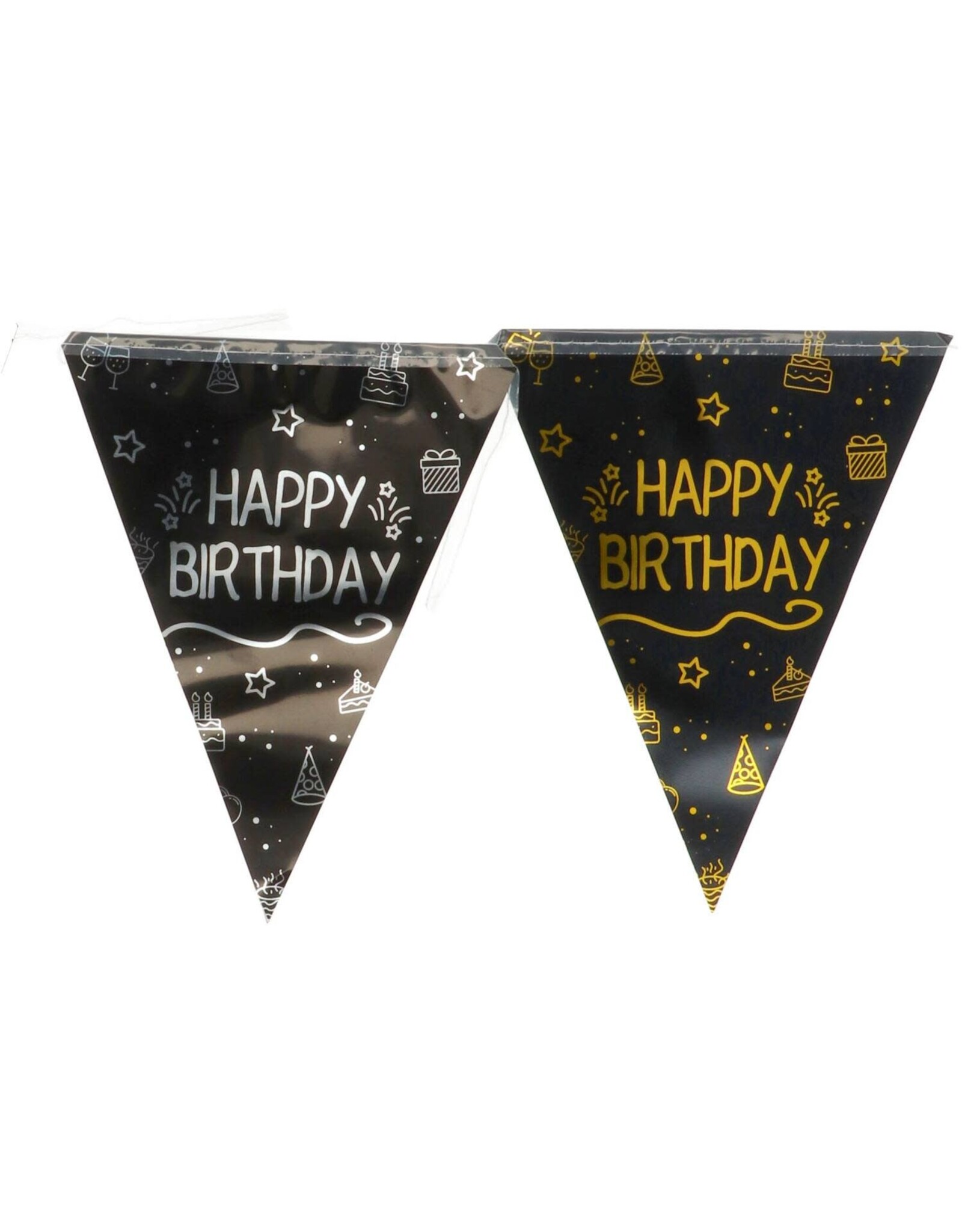 FOLAT Vlaggenlijn | Happy Birthday | Shining Glam | 4 meter