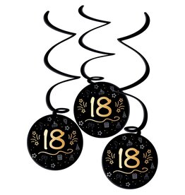 FOLAT Hangdecoratie 18 |Shining Glam | 3 stuks