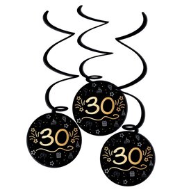 FOLAT Hangdecoratie | 30 | Shining Glam |  3 stuks