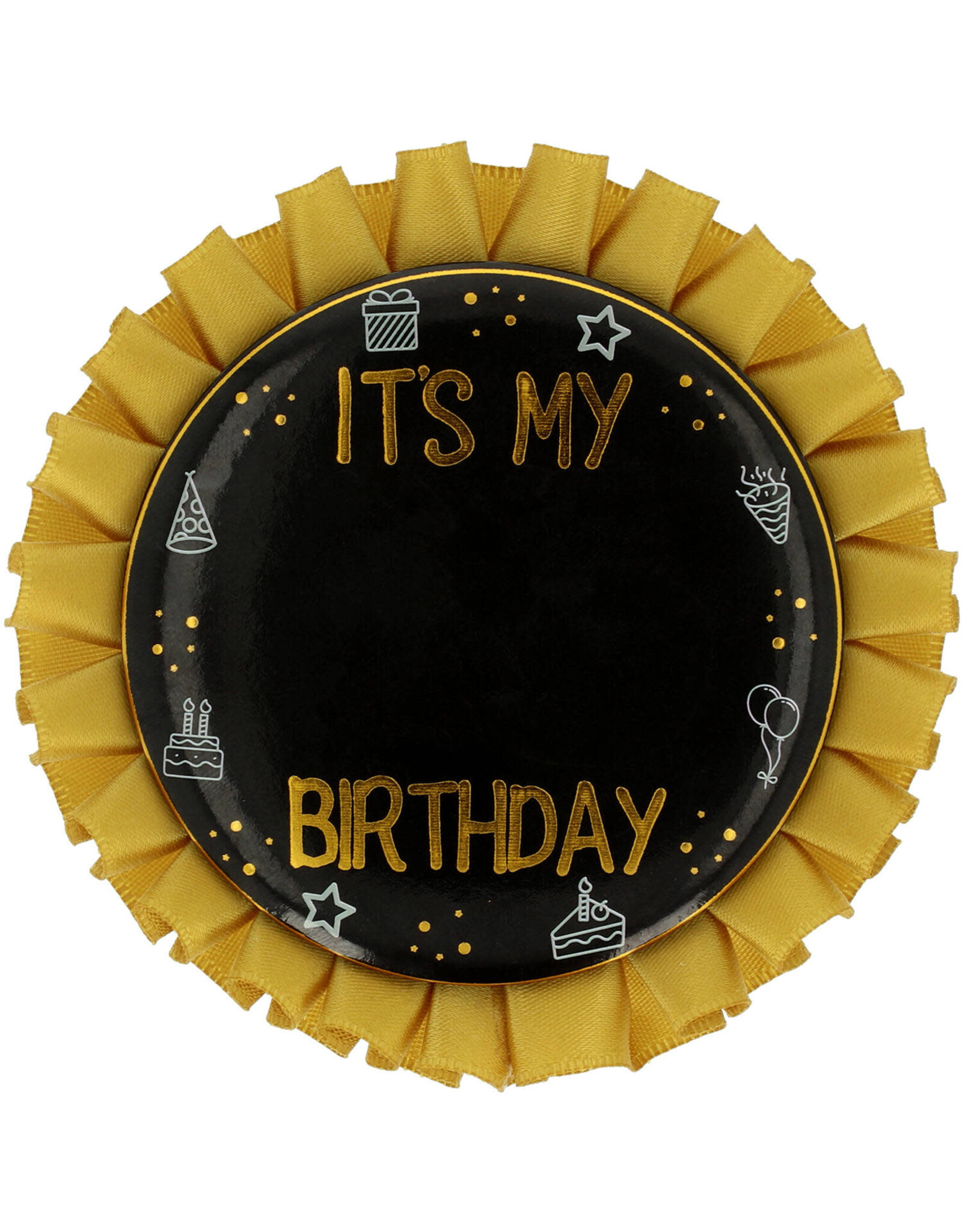 FOLAT Happy Birthday Button | Incl getal stickers
