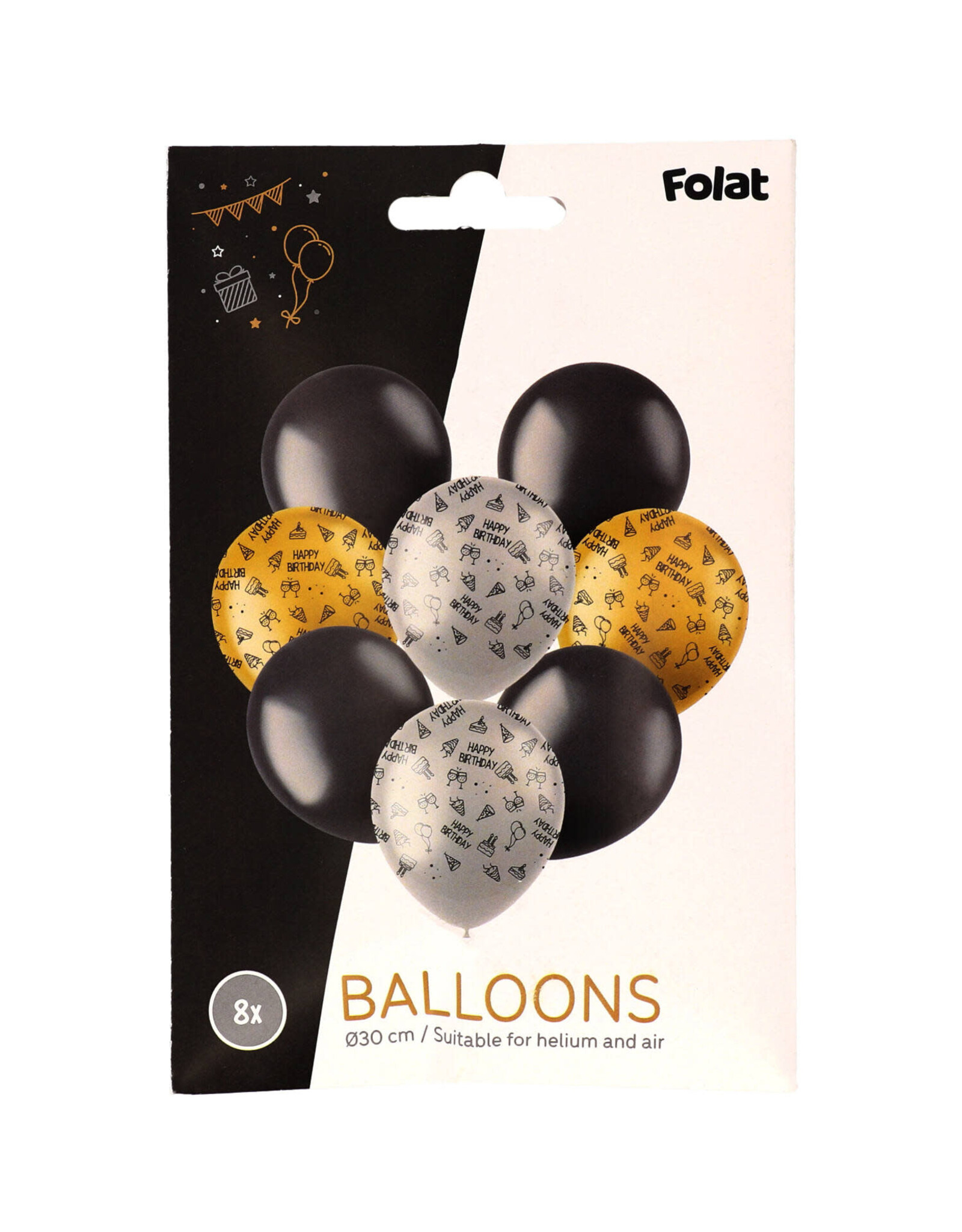 FOLAT Latexballonnen | Shining Glam | 30 cm | 8 stuks
