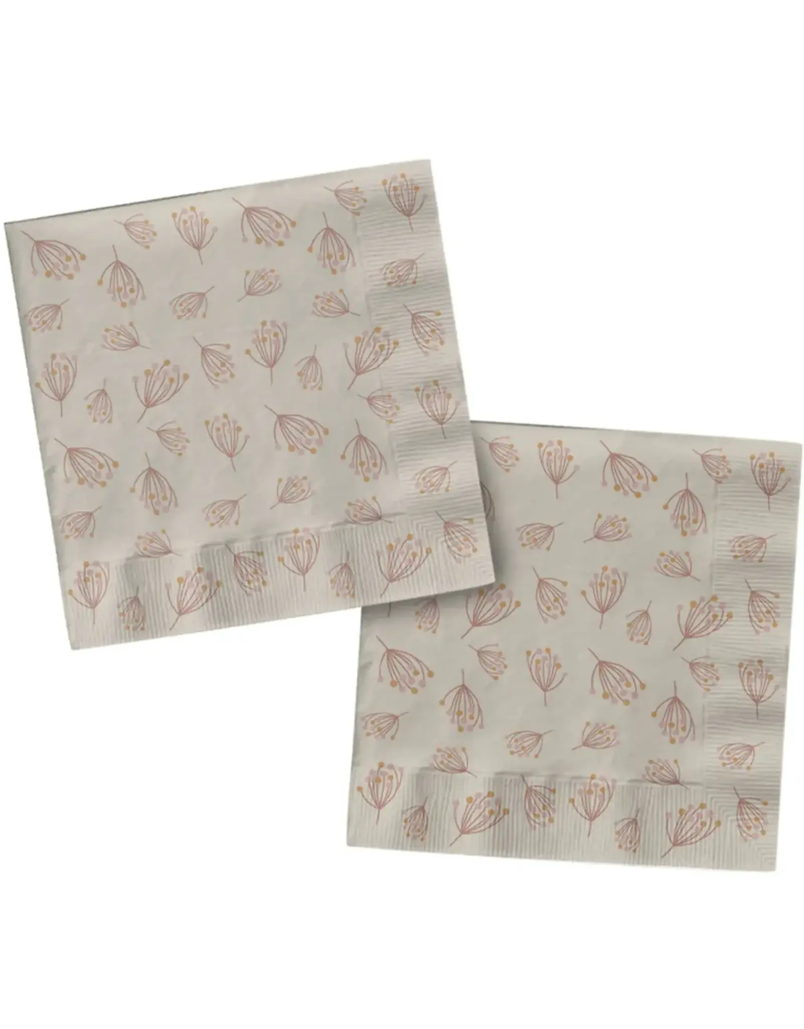 FOLAT Bloemen Servetten Roze 33cm 20st