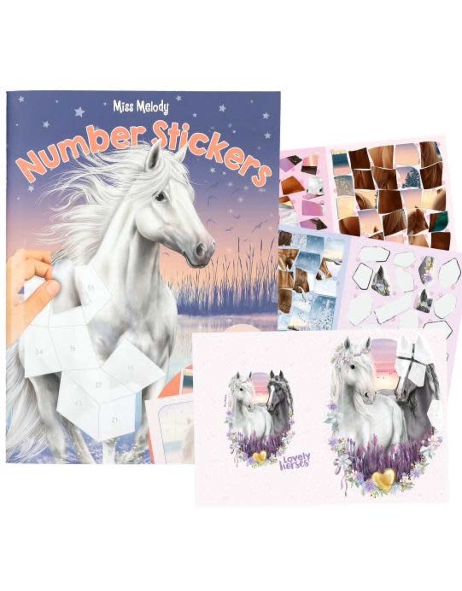 miss melody Miss Melody nummer stickers