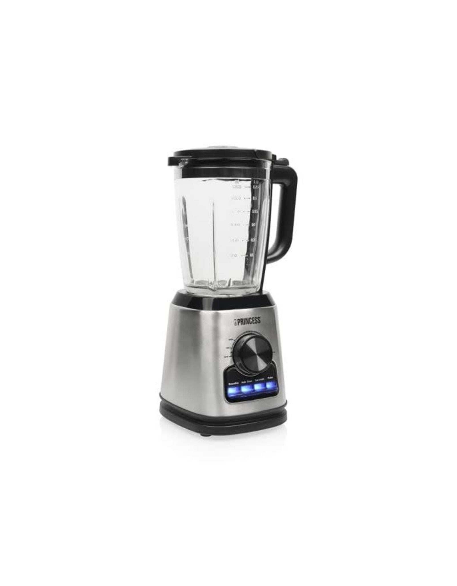 PRINCESS Princess 212094 Blender Solid Pro - 1400 W - 6 RVS messen- 1.75 Liter - Glazen kan
