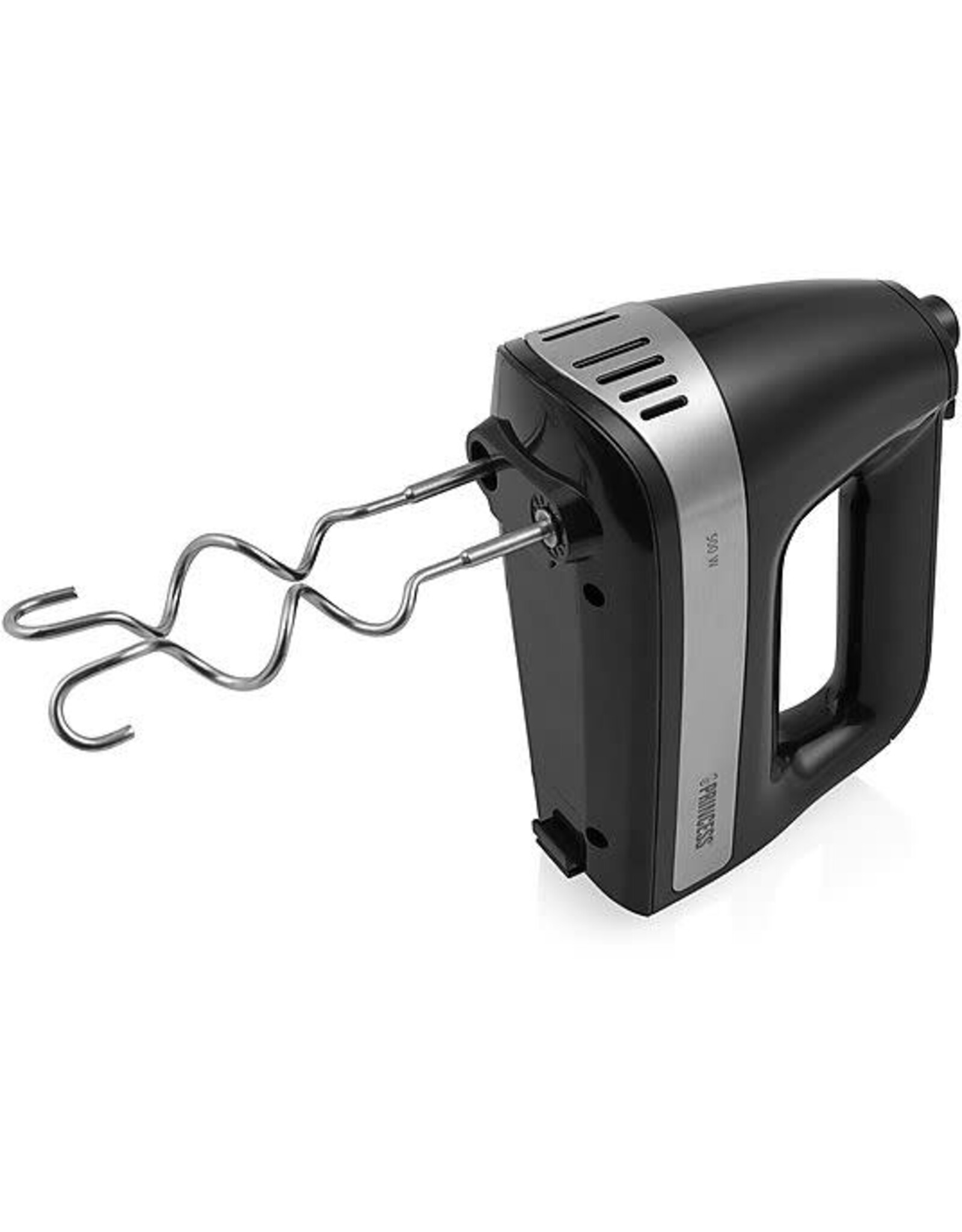 PRINCESS Princess 222206 Handmixer - Inclusief opbergdoos - Mixer met RVS deeghaken en gardes - 5 snelheden en turbofunctie - 500W – Krachtige motor