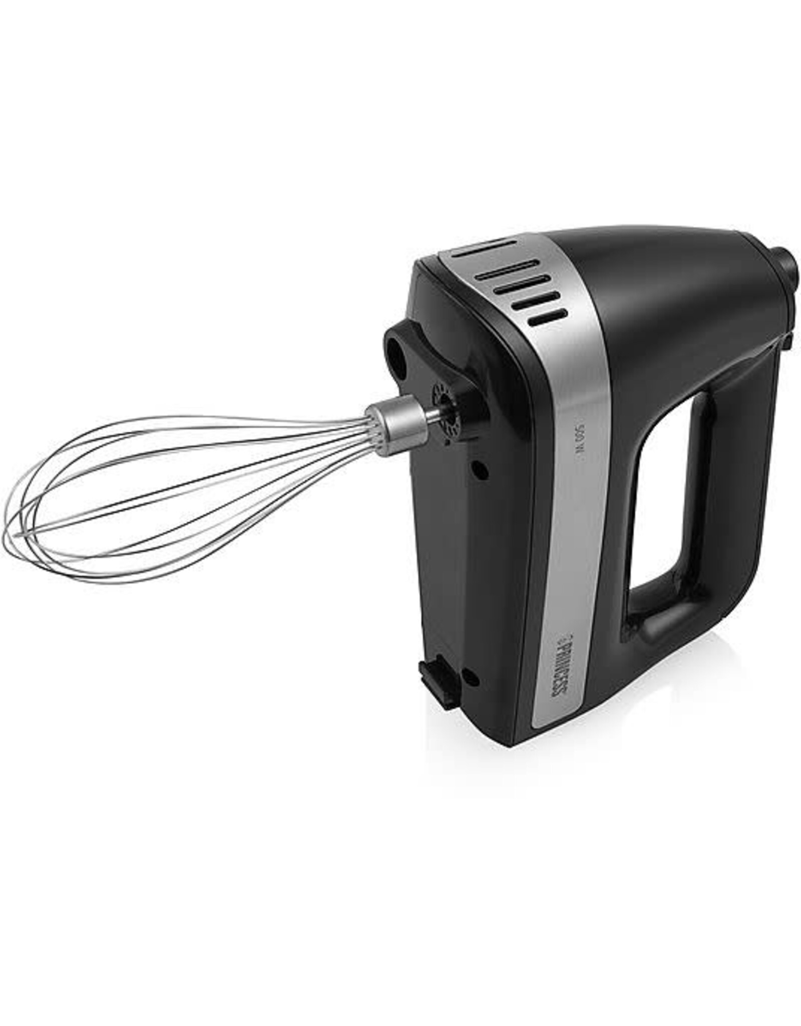 PRINCESS Princess 222206 Handmixer - Inclusief opbergdoos - Mixer met RVS deeghaken en gardes - 5 snelheden en turbofunctie - 500W – Krachtige motor