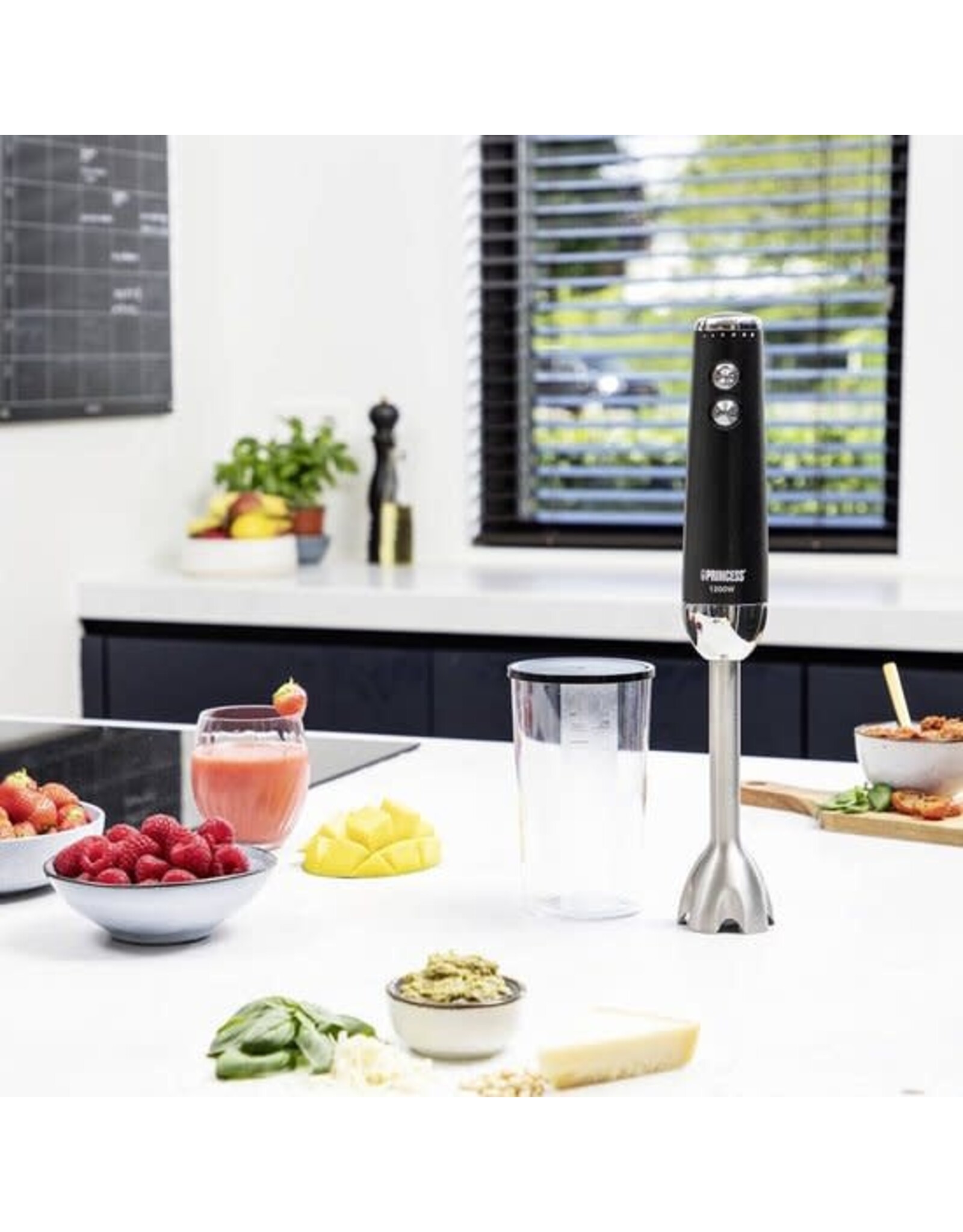 PRINCESS Princess 221229 Staafmixer - Hand blender - Extra krachtig - 1200 Watt - Variabele snelheid