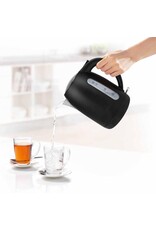 PRINCESS Princess Waterkoker 236032 – 1.7 Liter – 360° draaibaar - 2200W– Black Steel Collectie