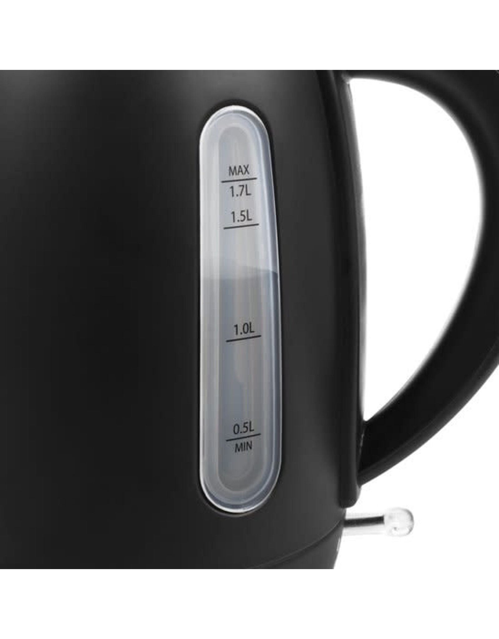 PRINCESS Princess Waterkoker 236032 – 1.7 Liter – 360° draaibaar - 2200W– Black Steel Collectie