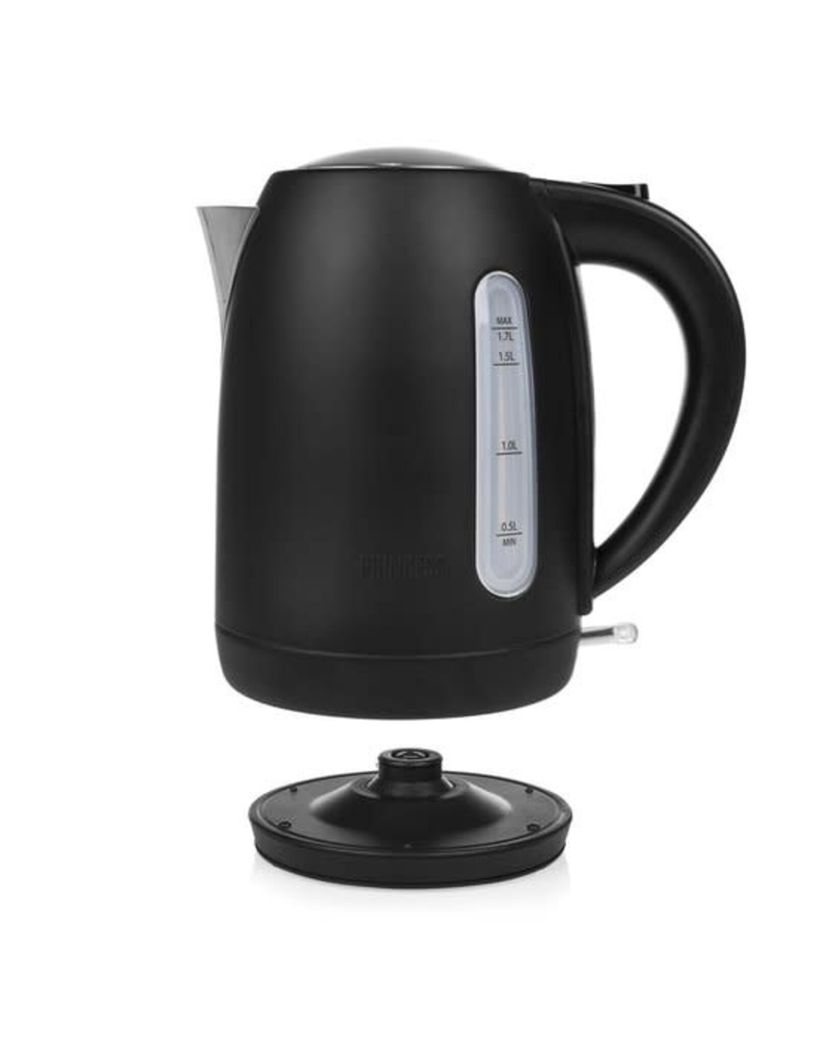 PRINCESS Princess Waterkoker 236032 – 1.7 Liter – 360° draaibaar - 2200W– Black Steel Collectie