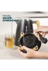 PRINCESS Princess Waterkoker Pure 236061 - 1.7 liter - 3000W - 360° draaibaar - Zwart - RVS