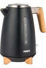 PRINCESS Princess Waterkoker Pure 236061 - 1.7 liter - 3000W - 360° draaibaar - Zwart - RVS