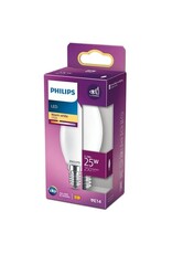 PHILIPS 1x Philips LED Lamp Kaars mat (2,2W (25W), E14, warm wit)