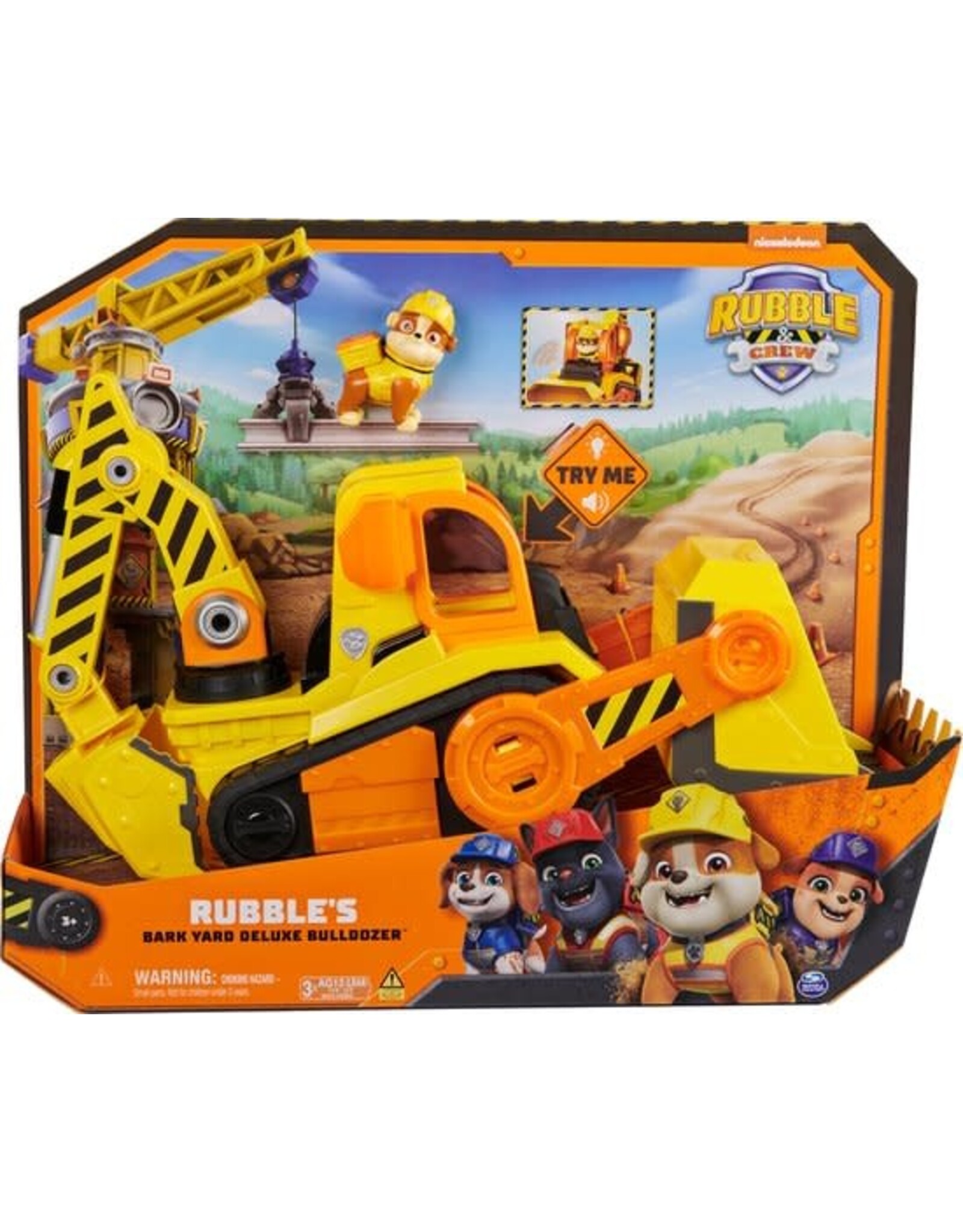 paw patrol PAW PATROL RUBBLE AND CREW RUBBLE DELUXE BULLDOZER