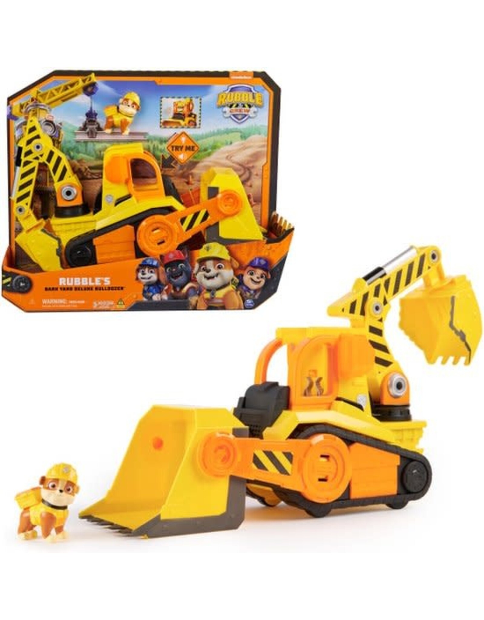 paw patrol PAW PATROL RUBBLE AND CREW RUBBLE DELUXE BULLDOZER