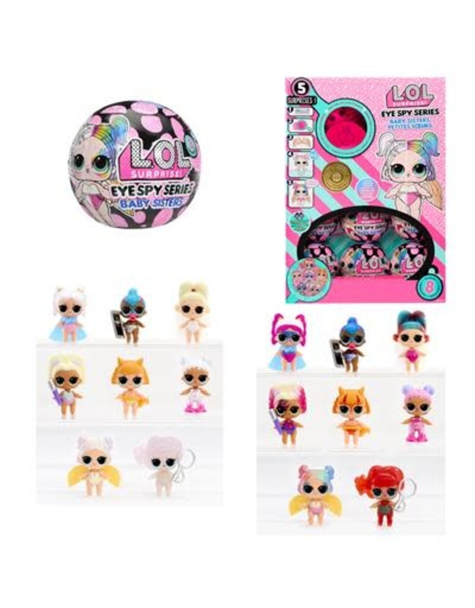 L.O.L. LOL SURPRISE EYE SPY BABY SISTERS ASS. DISP.