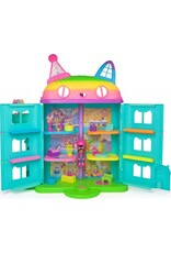Gabby's Dollhouse Gabby's Poppenhuis - Feest Poppenhuis - +60cm hoog - vanaf 3 jaar - met speelfiguren poppenhuismeubels en 6 geluidseffecten