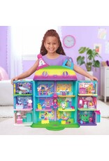 Gabby's Dollhouse Gabby's Poppenhuis - Feest Poppenhuis - +60cm hoog - vanaf 3 jaar - met speelfiguren poppenhuismeubels en 6 geluidseffecten