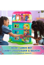Gabby's Dollhouse Gabby's Poppenhuis - Feest Poppenhuis - +60cm hoog - vanaf 3 jaar - met speelfiguren poppenhuismeubels en 6 geluidseffecten
