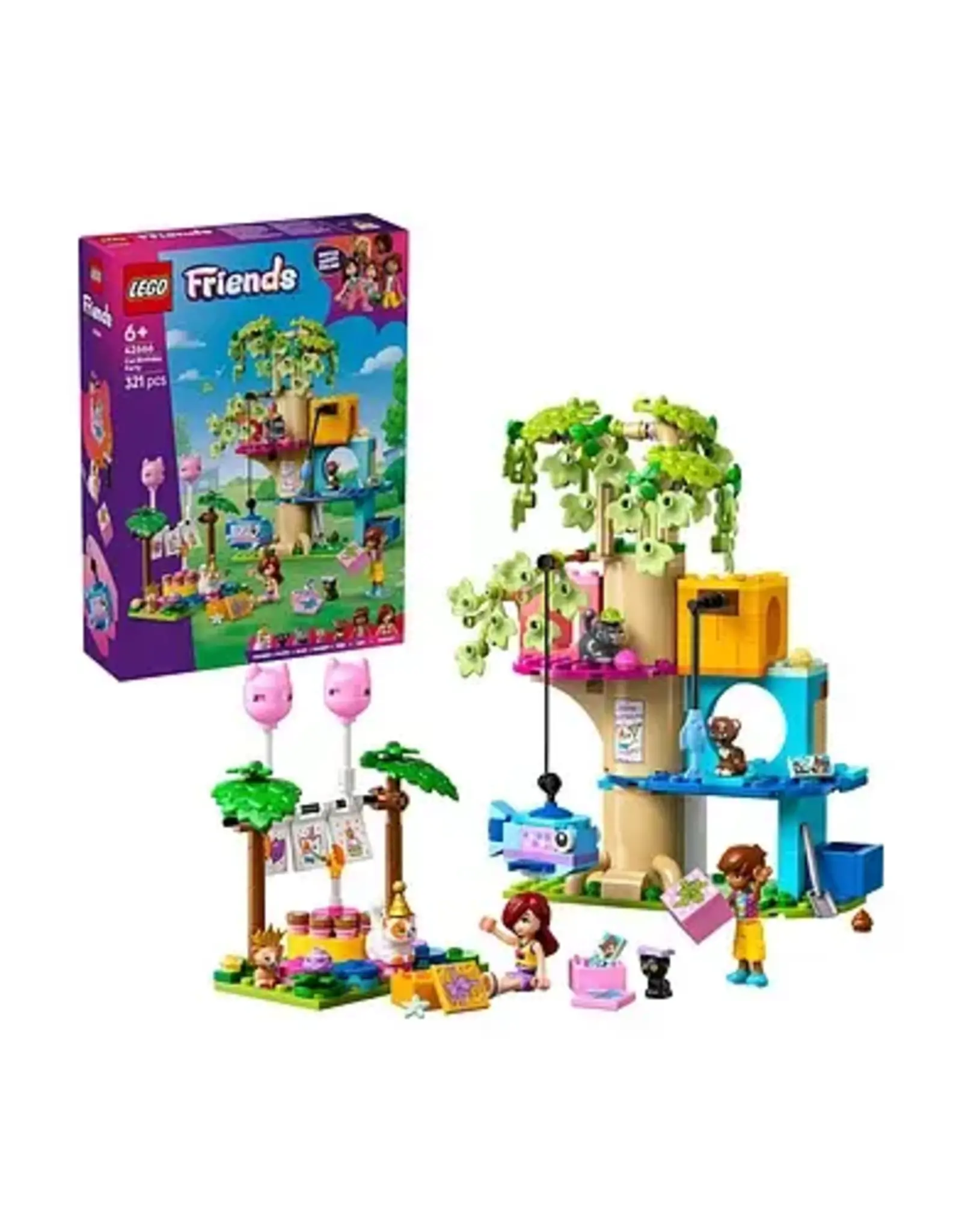 Lego Friends LEGO Friends 42666 Kattenverjaardagsfeestje en Boomhut