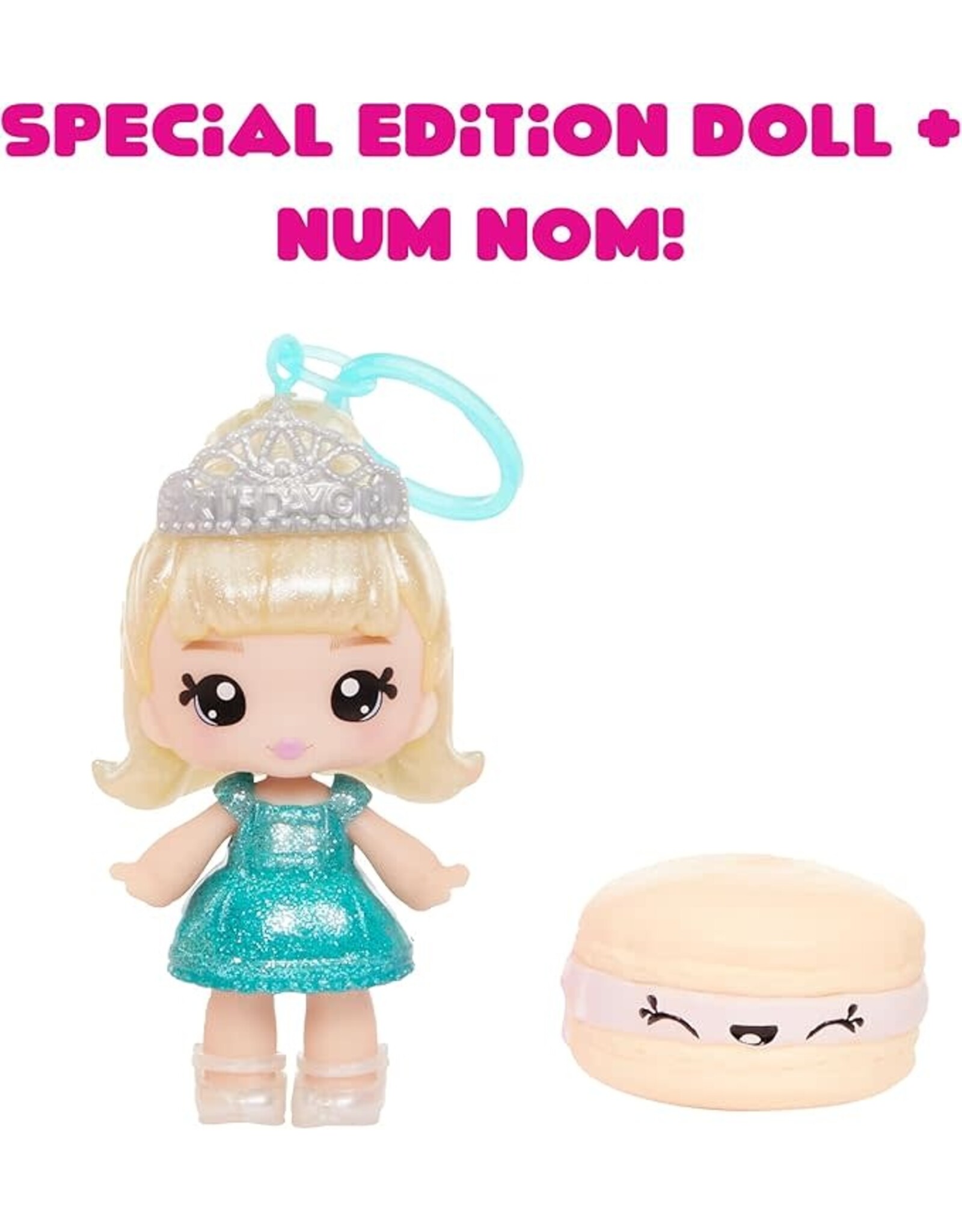 YUMMILAND Yummiland Beauty Bag Playset + Lip Gloss Doll – Cupcake Bag – met exclusieve Callie Birthday Cake, nagellak + nagelstickers, pailletten voor het lichaam, poppenspel, cosmetisch spel, vanaf 4 jaar