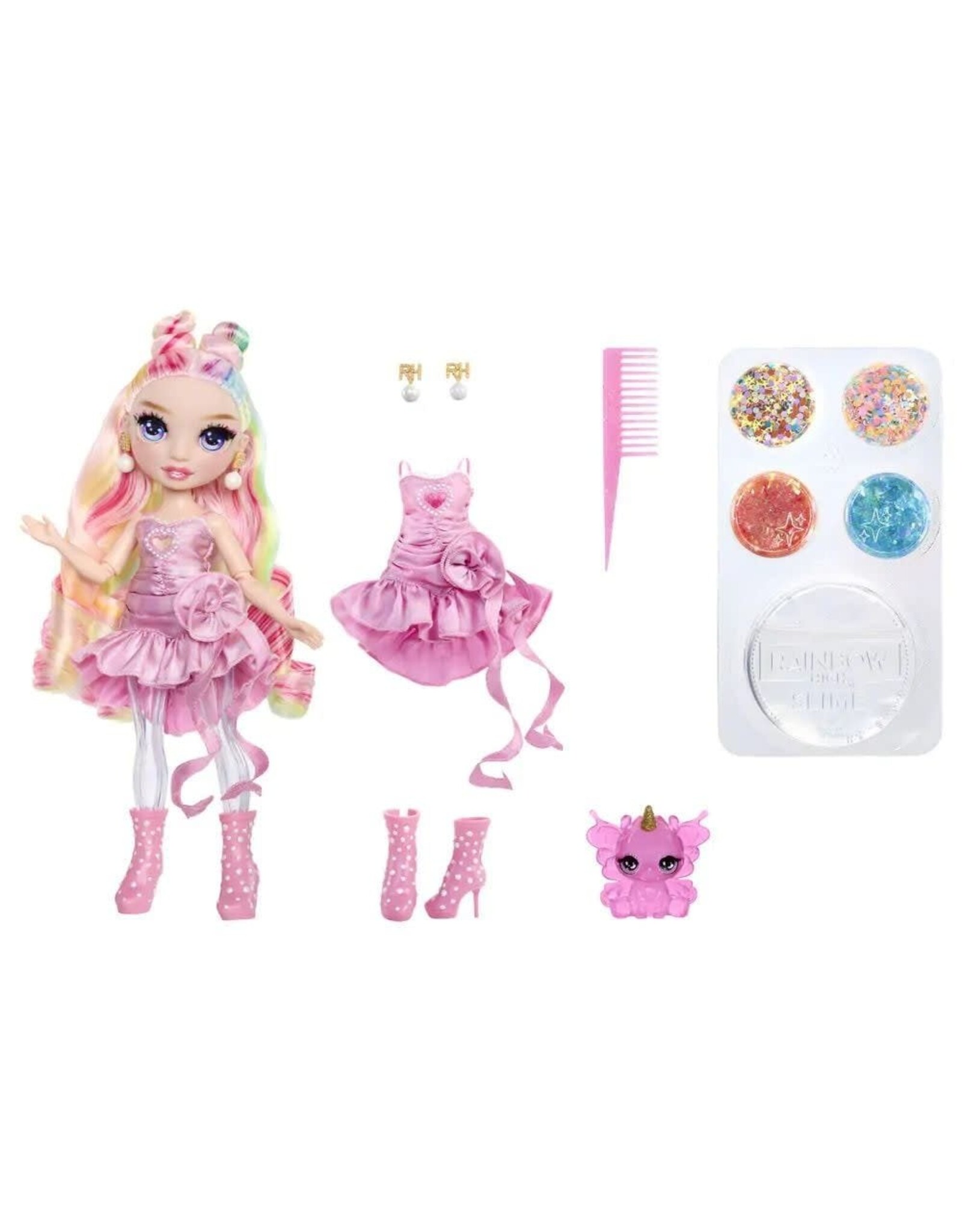 rainbow high Rainbow High Glitters met Slijm Modepop - Bella