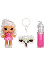 YUMMILAND Yummiland Lip Gloss Doll: Sour Sweeties - Misty Cakes Includes DIY Lip Gloss + Removable Keychain, Cosmetic Play, Collectible, Ages 4+